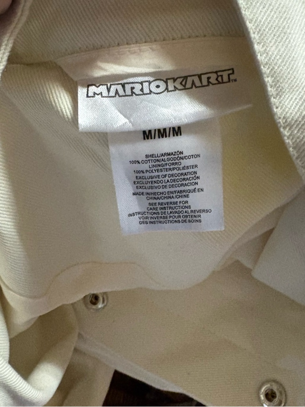 MARIOKART NEW Canvas Racing Jacket -Egret - M - Picture 7 of 7
